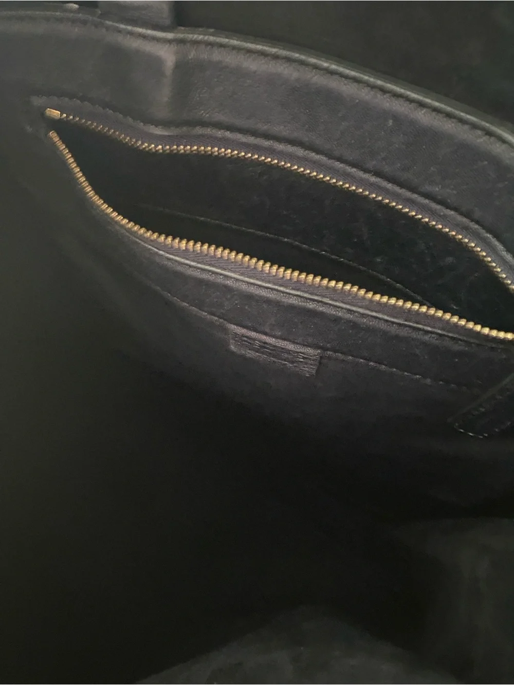 Celine Black Leather Tote Bag